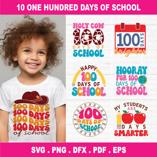 100 Days Of School SVG Files