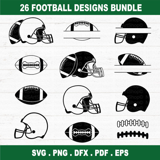 Football Helmet SVG Bundle