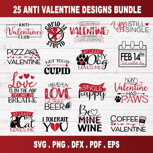 Anti Valentine SVG Bundle