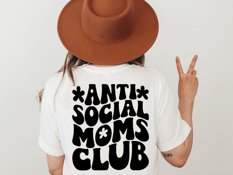 Antisocial Mom Club SVG Retro