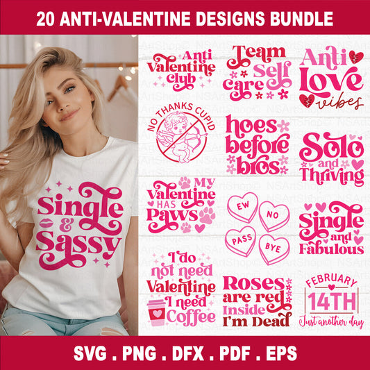 Anti-Valentine SVG Files