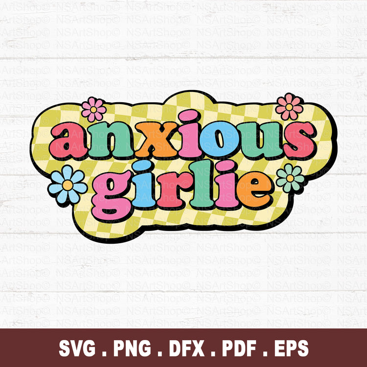 Anxious Girlie PNG SVG