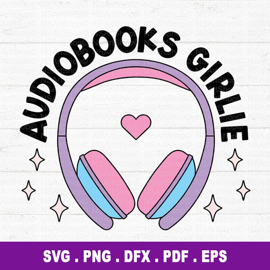 Audiobook Girlie SVG