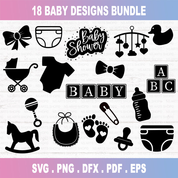 Baby Shower SVG Bundle