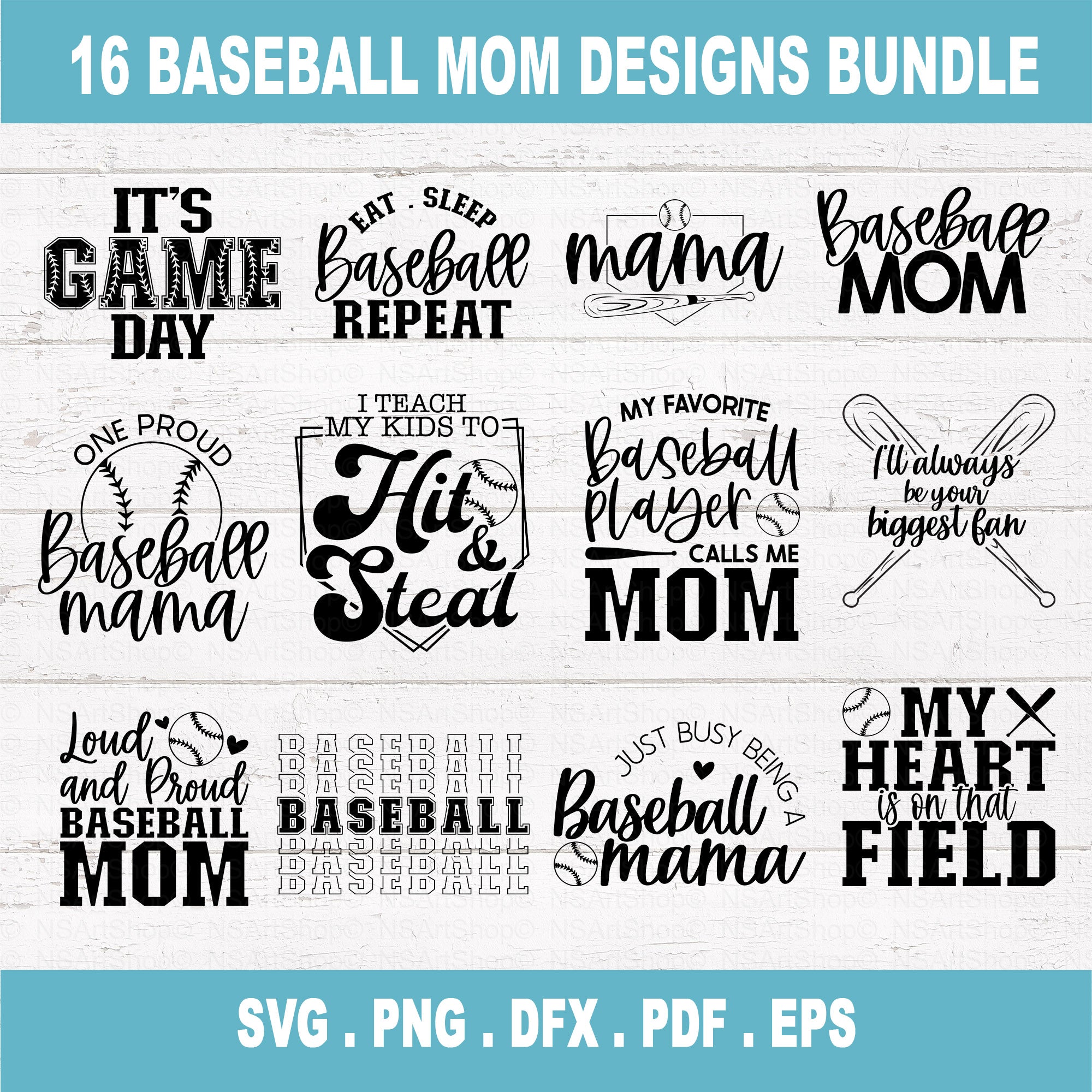 Baseball Mom SVG Bundle