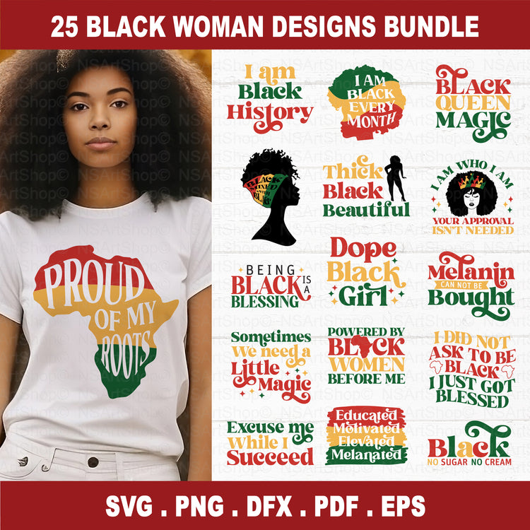 Black Woman SVG Files