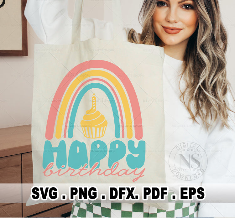 Birthday SVG Bundle Retro