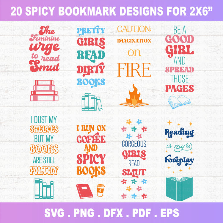 Spicy Bookmark SVG Bundle