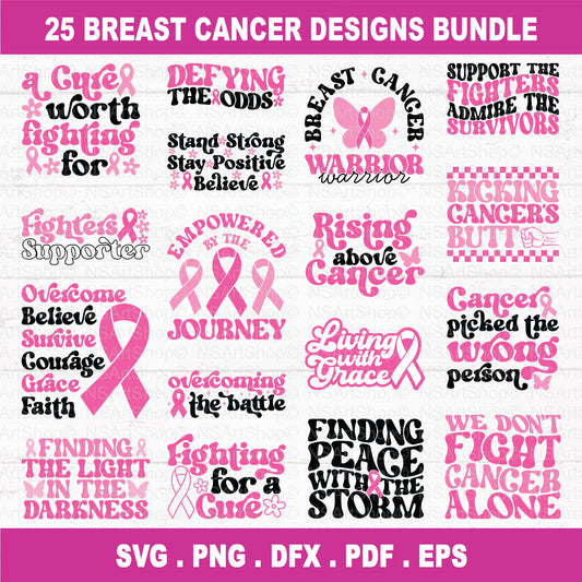 Breast Cancer Awearness SVG Bundle