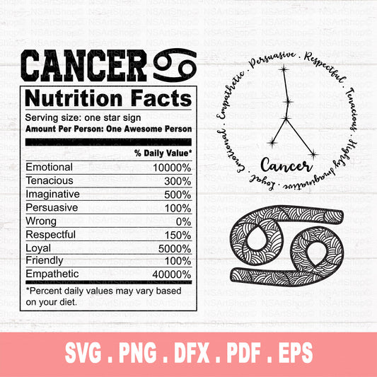 Cancer Zodiac SVG