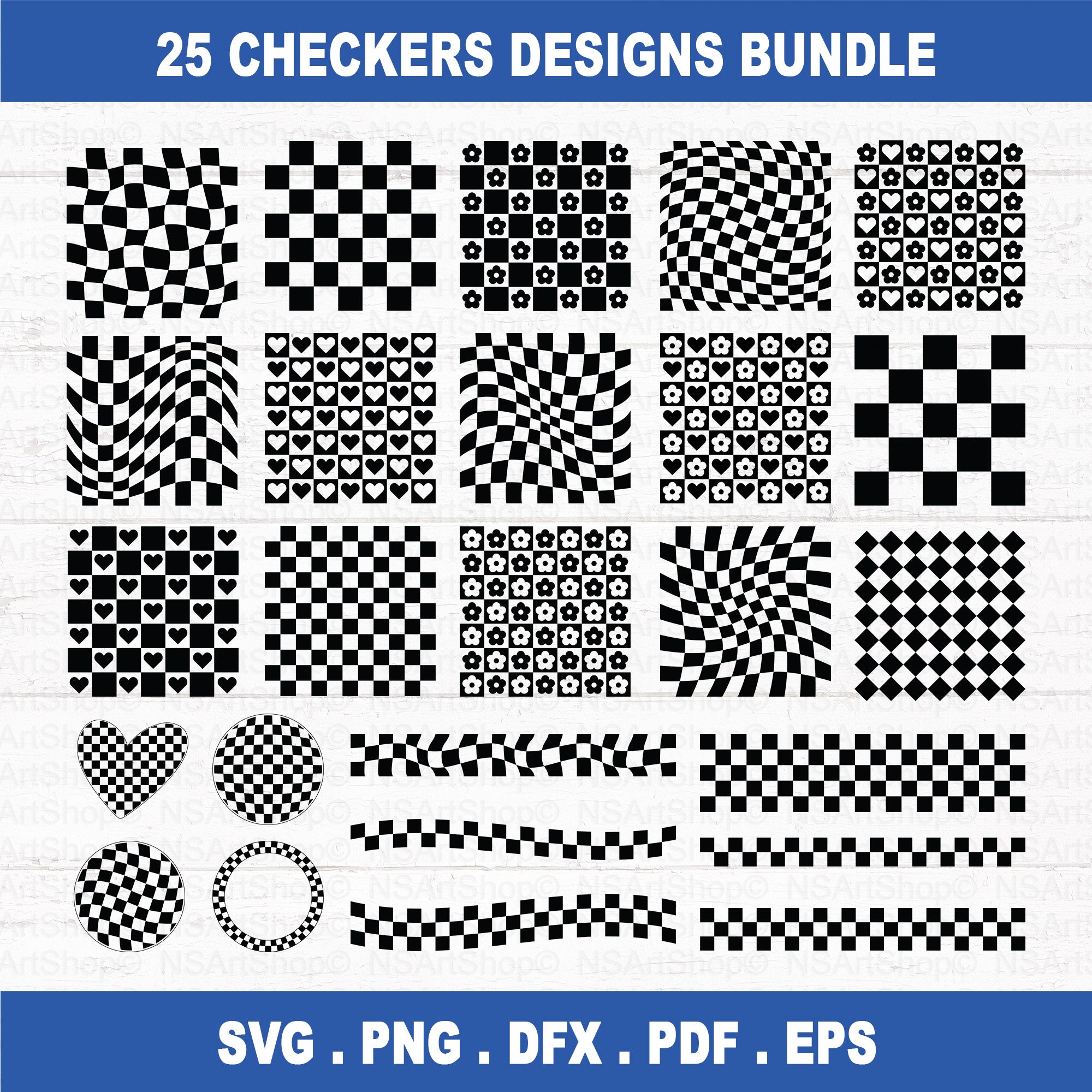 Checkers SVG Bundle