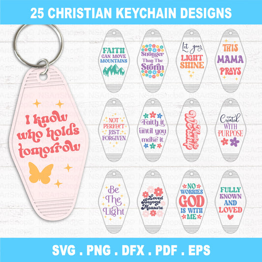 Christian Motel Keychain SVG Bundle