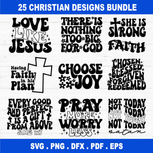 Christian SVG Bundle Retro