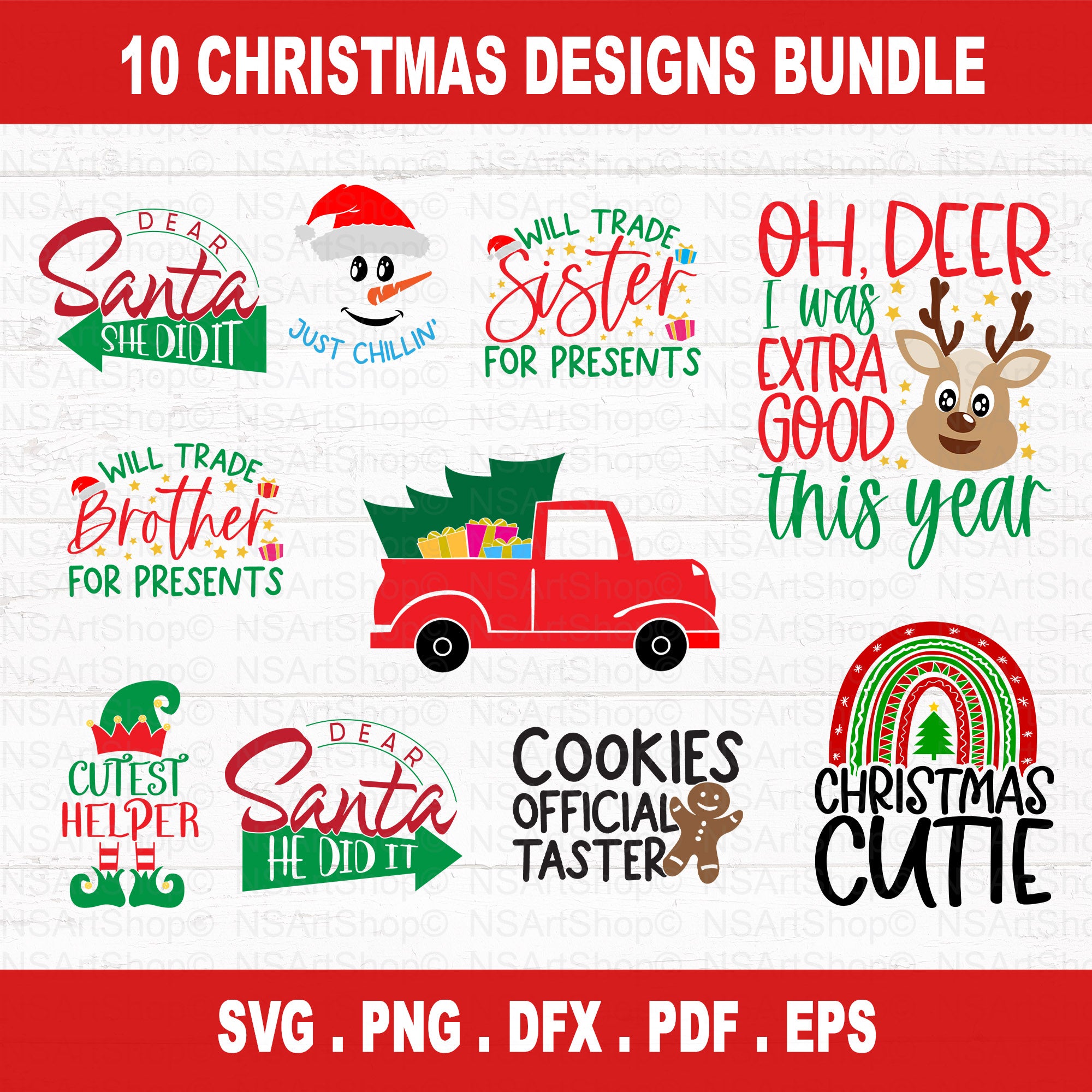 christmas svg for kids with presents snow man and deers