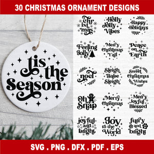 Christmas Ornament SVG Bundle