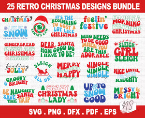 Retro Christmas SVG Bundle