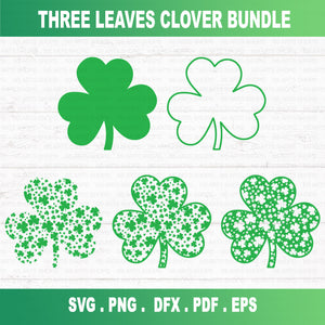 St.Patricks clover shamrock svg bundle