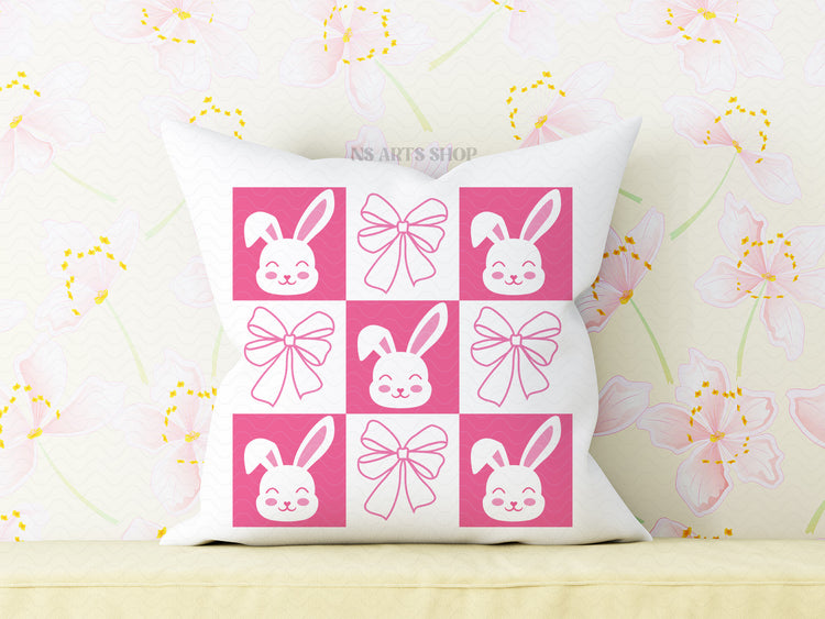 Easter Bunny Checkered SVG