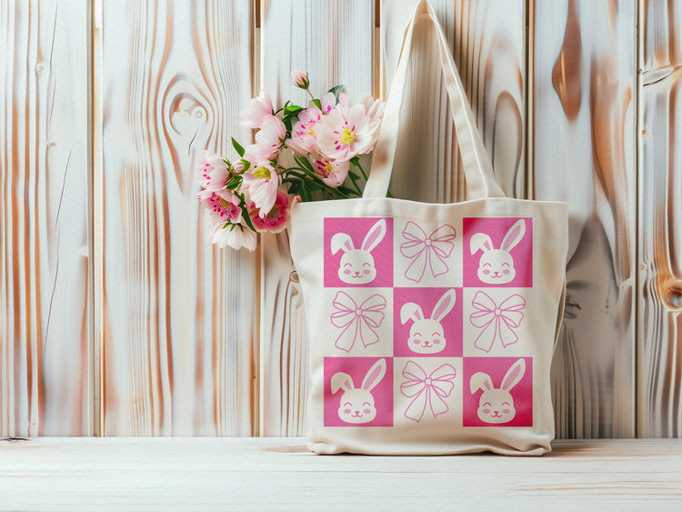 Easter Bunny Checkered SVG