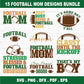 American Football Mom SVG Bundle