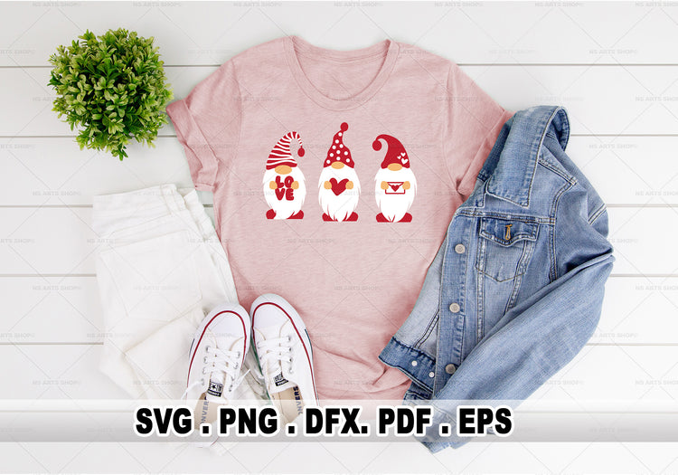 Valentine's Gnome SVG