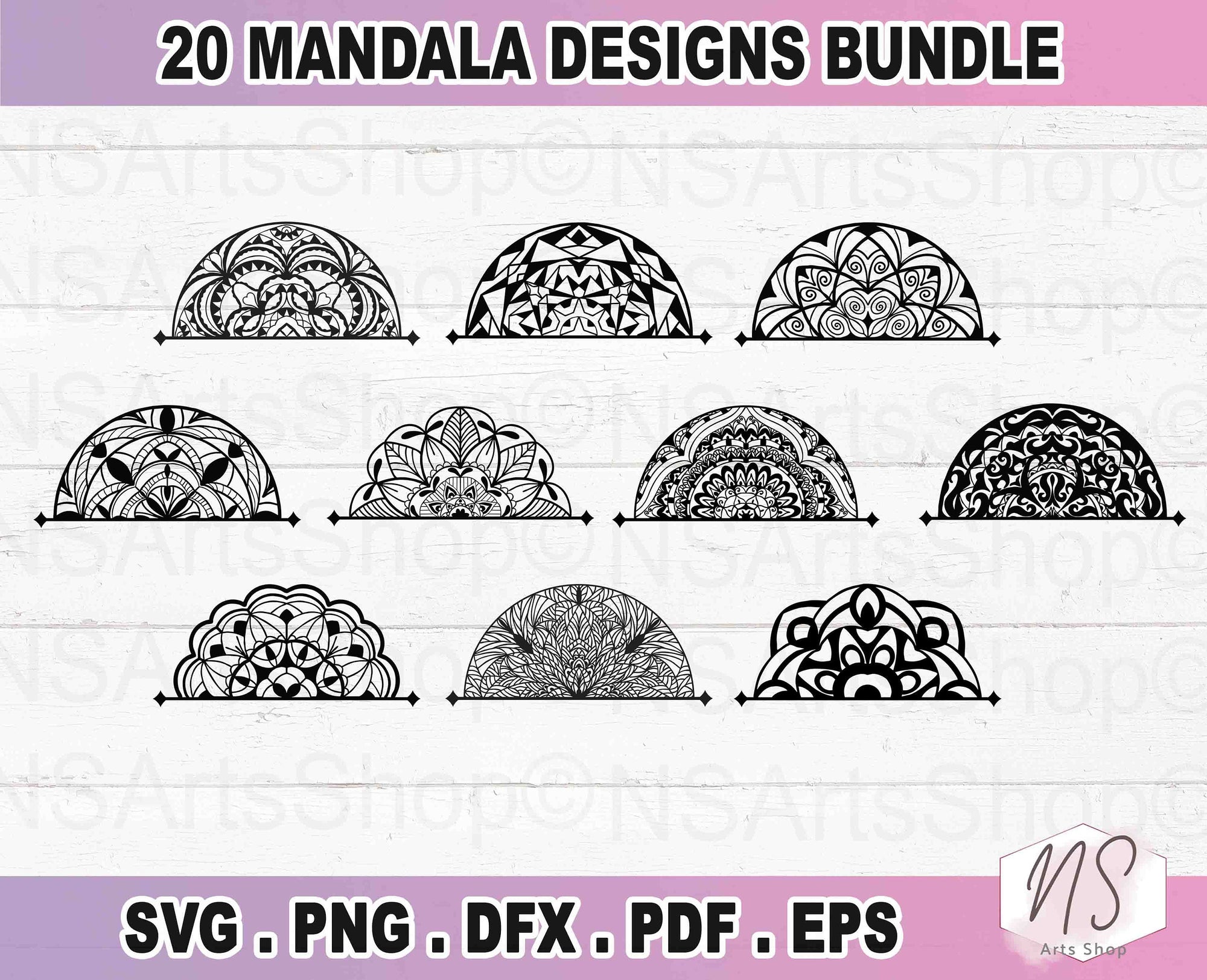 SVG Files Mandala SVG Bundle