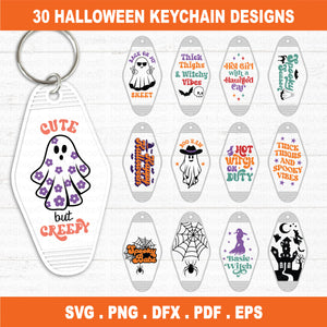 Halloween Motel Keychain SVG Bundle