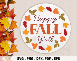 Thanksgiving Round Sign SVG Bundle