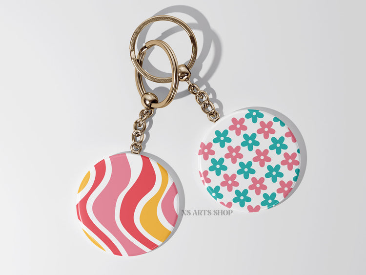 Round Keychain SVG Bundle