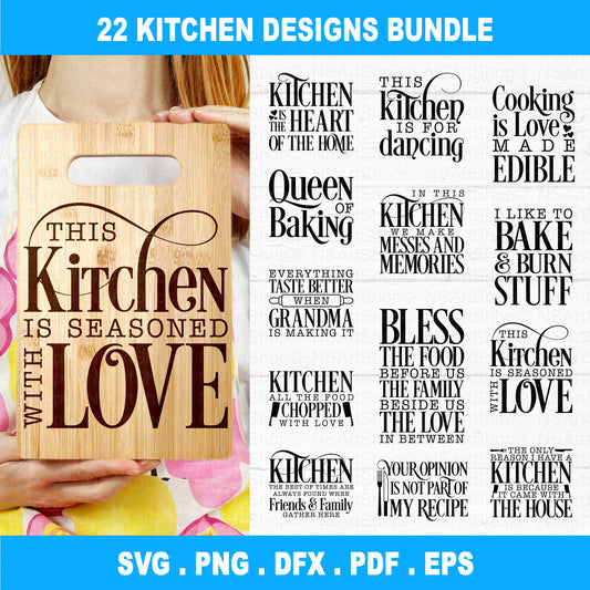 Kitchen Signs SVG Files