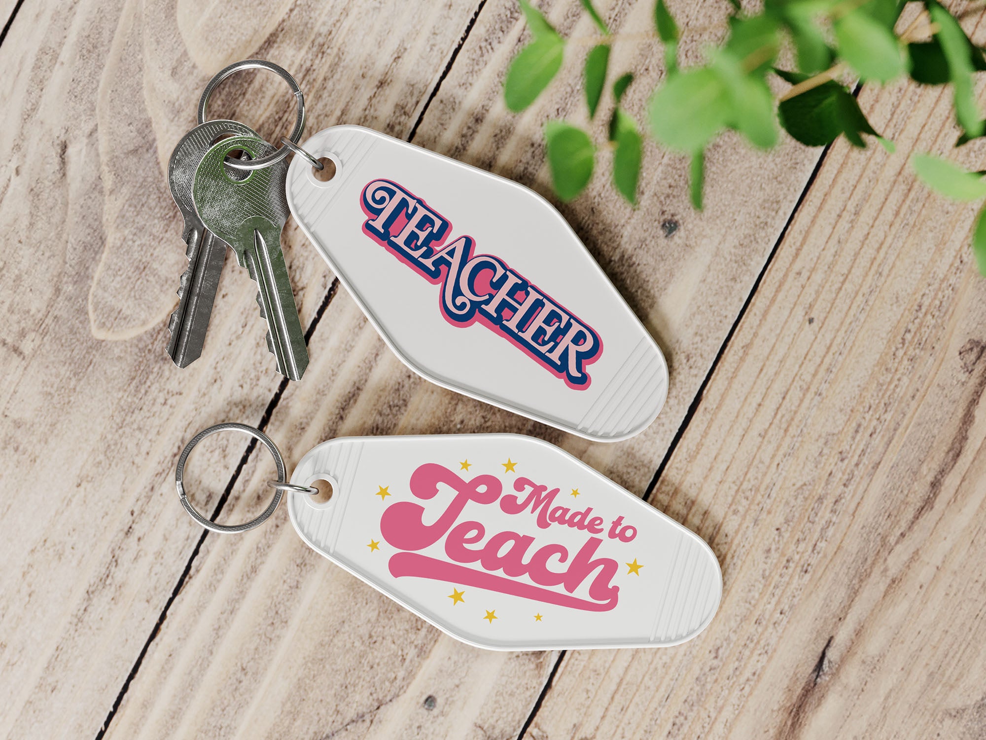 Teacher Motel Keychain SVG Bundle