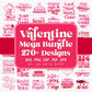 Mega Valentine's Day SVG Bundle