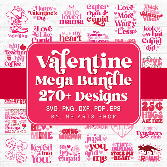 Mega Valentine's Day SVG Bundle