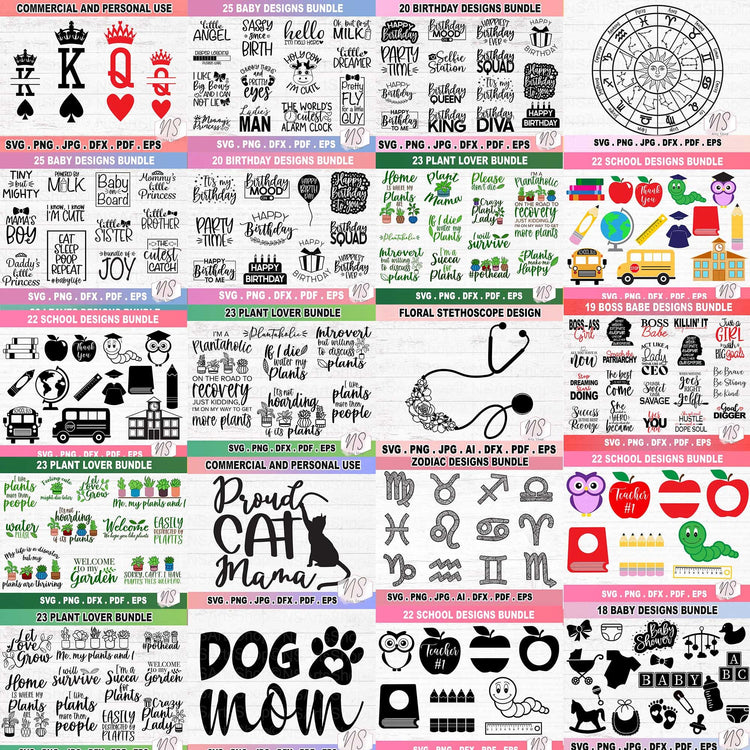 Mega SVG Designs Bundle