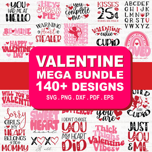 Valentine Mega SVG Bundle