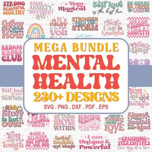 Mental Health Mega SVG Bundle