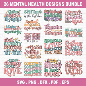 Mental Health SVG Bundle