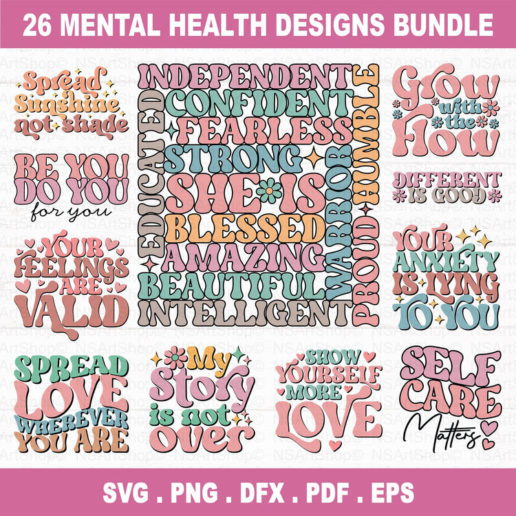 Mental Health SVG Bundle