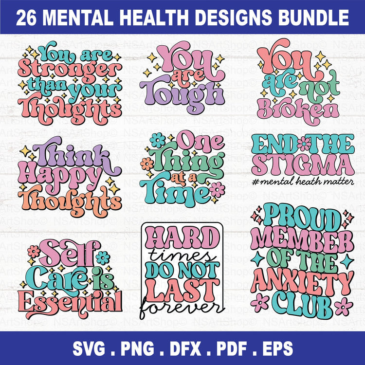 Mental Health SVG Bundle