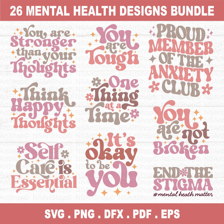 Mental Health SVG Bundle