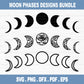 Moon Phases SVG Bundle