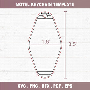 Motel Keychain Template Bundle