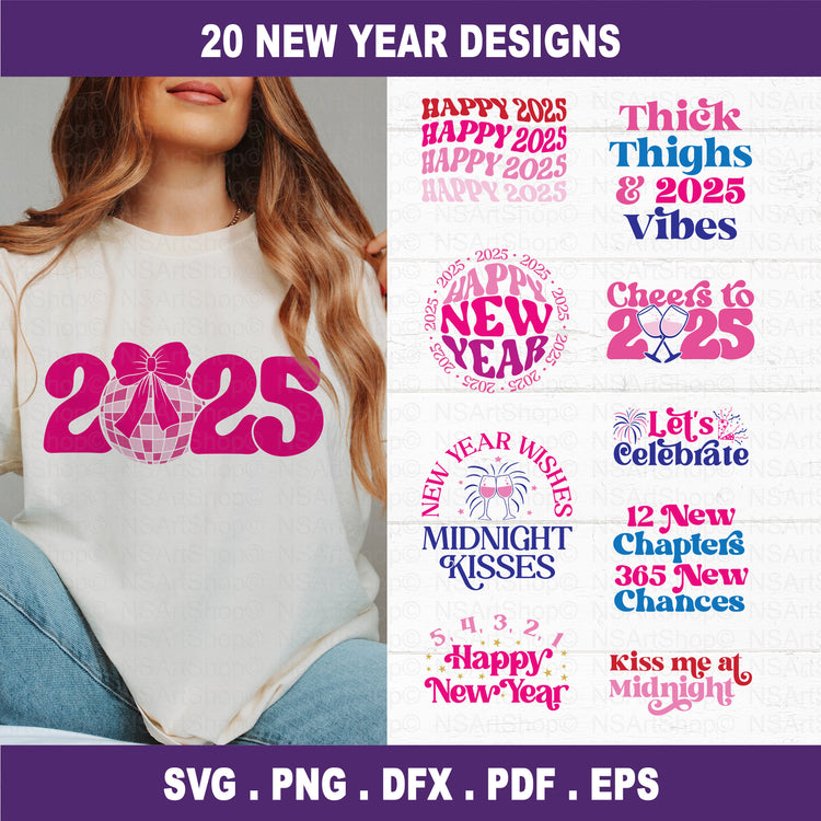 New Years SVG Files