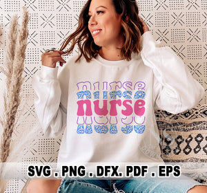 Nurse SVG Bundle Retro