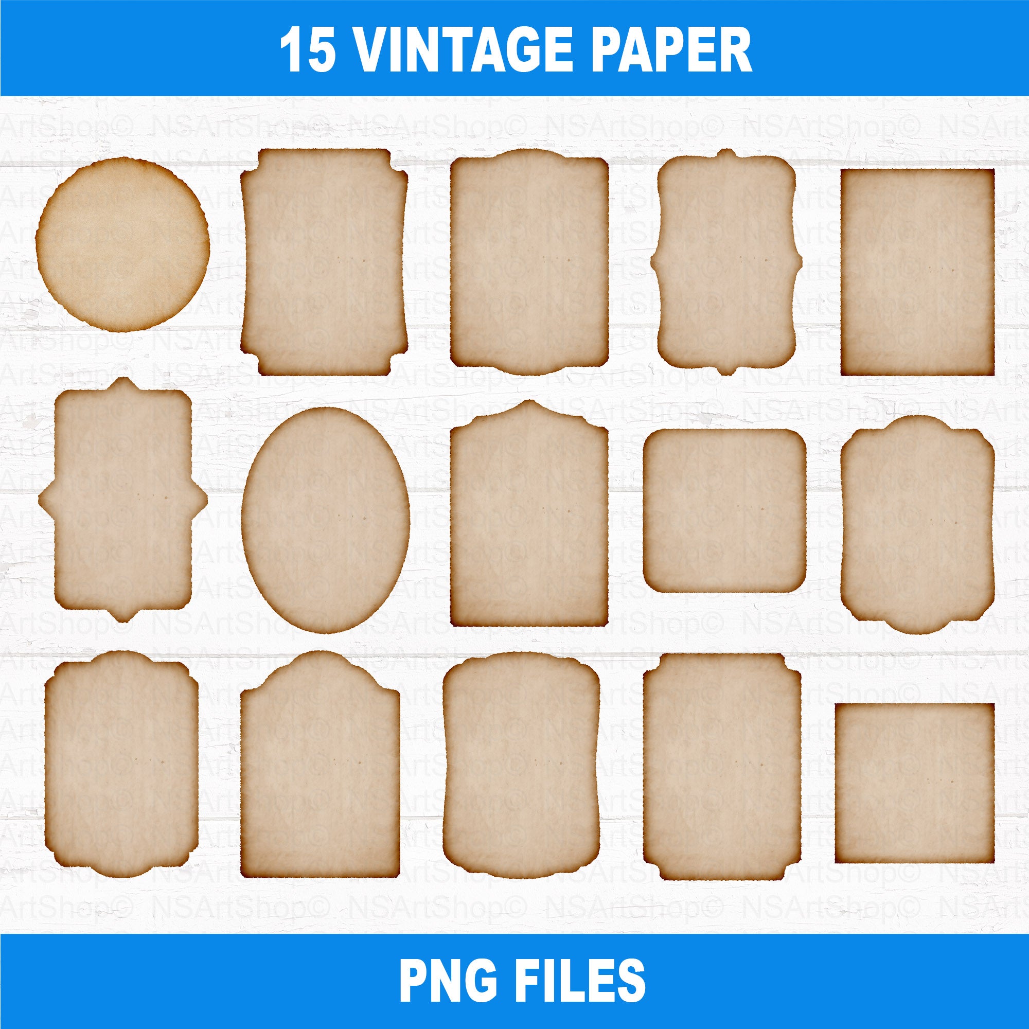 Old paper labels printable