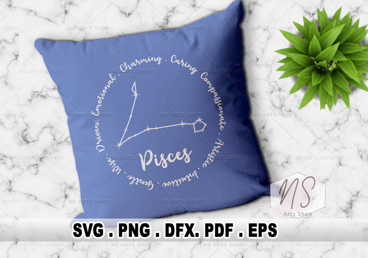 Pisces Zodiac Sign SVG