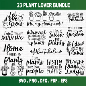 Plants Lover SVG Bundle