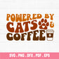 Powered By Cat And Coffee SVG