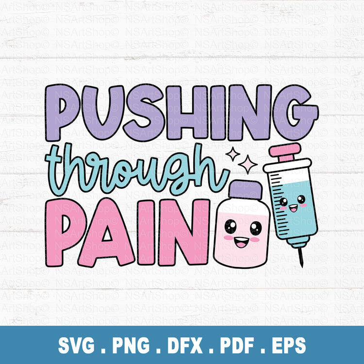 Pushing Through Pain PNG SVG