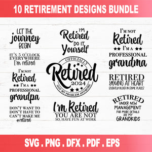 Retirement SVG Bundle